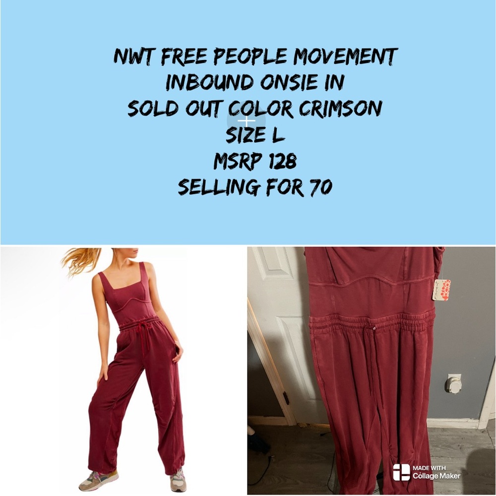 Free People Women's Crimson inbound onsie